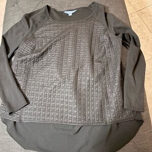 Vera Wang Textured Black Long blouse